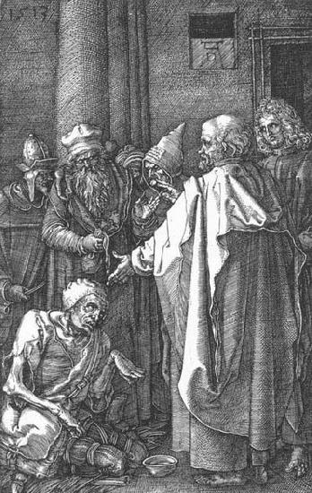 Albrecht Durer St Peter and St John Healing the Cripple